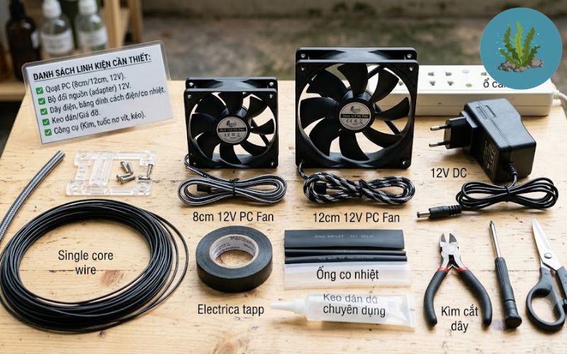 Cách chế quạt tản nhiệt hồ cá