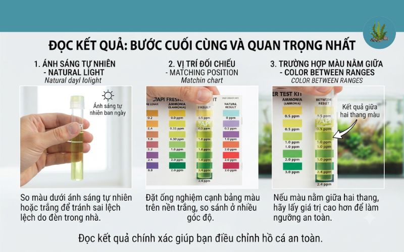 Cách sử dụng bộ kiểm tra nước hồ cá