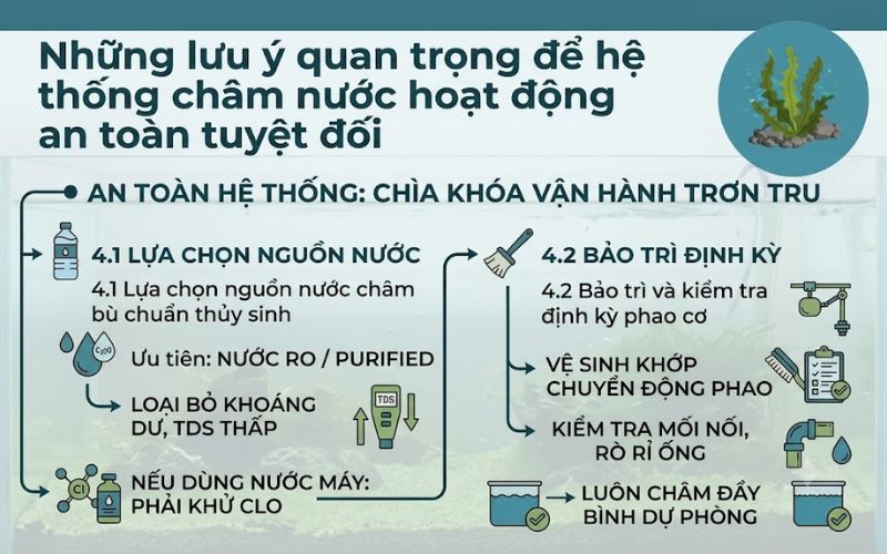 châm nước tự động hồ thủy sinh