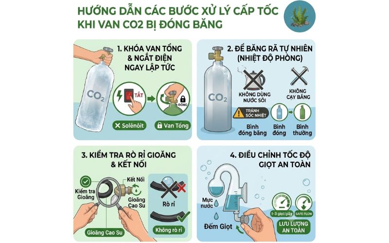 Co2 thủy sinh bị đóng băng
