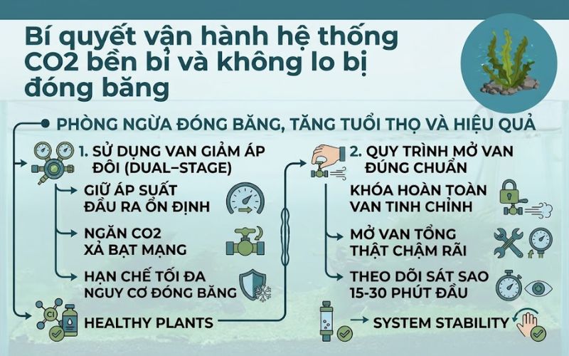 Co2 thủy sinh bị đóng băng