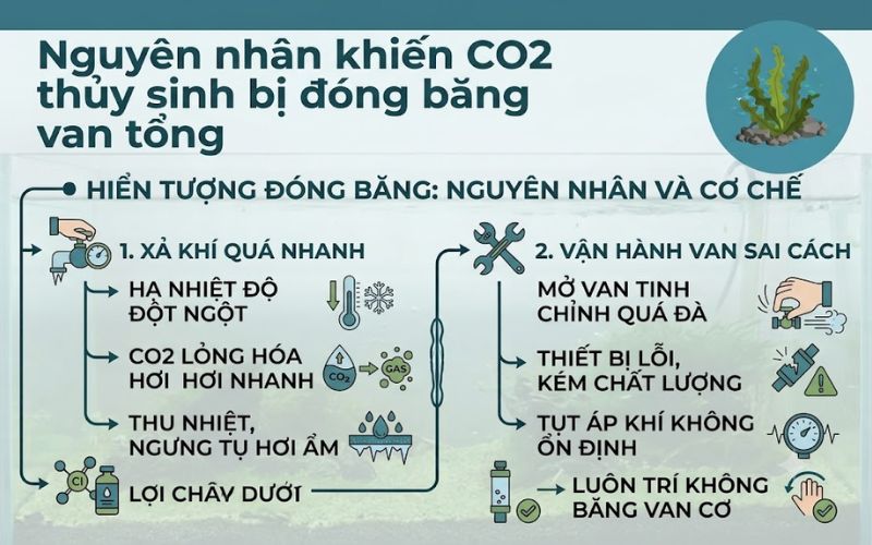 Co2 thủy sinh bị đóng băng