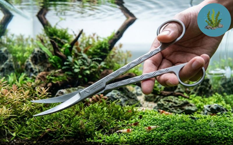 Nhíp và kéo cắt tỉa thủy sinh inox sóng Wave
