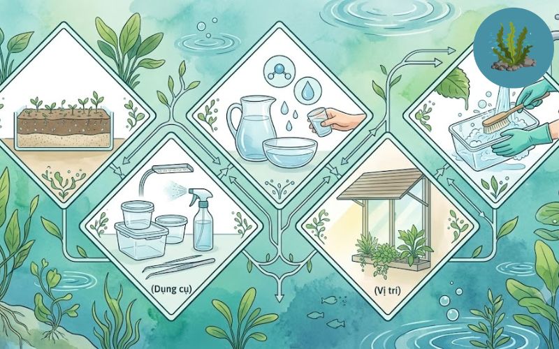 Cách trồng cây thủy sinh từ hạt giống