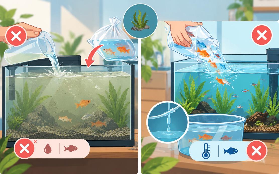 những sai lầm khi nuôi cá cảnh